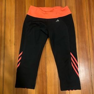 Adidas women’s black workout pants. Size Medium